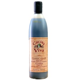 Cucina Viva Balsamic Classic Glaze, Made with Balsamic Vinegar of Modena (16.9 fl oz (500ml))