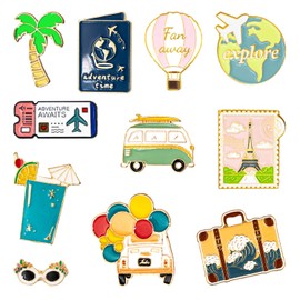 Enamel Pin Badge Brooch Pins Badge Metal Badge Pins Fashionable Accessory for Teenage Girls Suitable for Clothing Bags Jackets DIY Crafts, Zinc