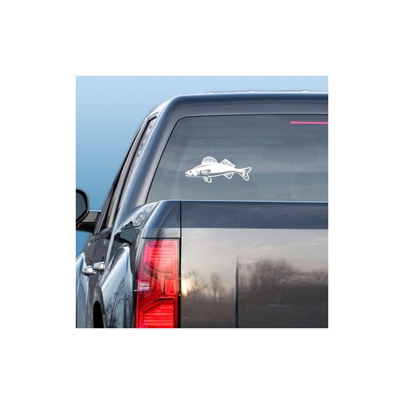 Express Yourself Products Walleye (Black - Reverse Image - Medium)