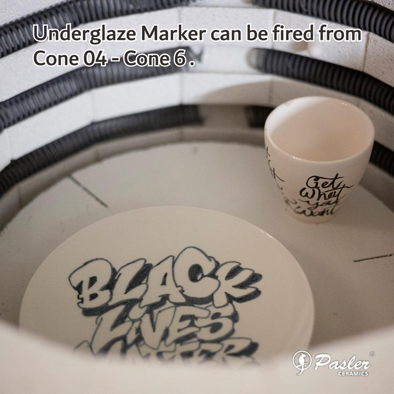 Pasler Underglaze pen, Underglaze Marker, Soft Tip Design Great for