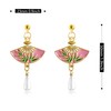 Just Follow 4 Pairs Chinese Bamboo Plum Blossom Fan Tassel
