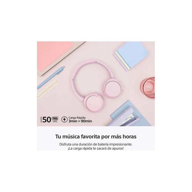 Audífonos Inalámbricos Sony Wh-ch520 Color Rosa