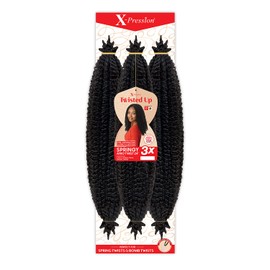 Outre Crochet Braids X-Pression Twisted Up 3X Springy Afro Twist 24" (1-pack, 2T1B/30)