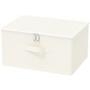 GUOHNHE Storage Bins with Zipper, Cube Organizer Basket with Lid,