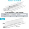 KHAMAL Cable Management Under Desk 26PCS - Cable Management Tray