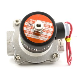 1" Stainless Steel Electric Solenoid Valve 110VAC Normally Closed Air Water