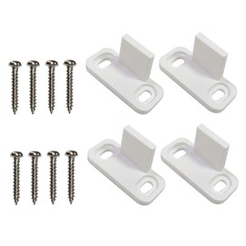 Gadpiparty 2Sets Barn Door Floor Guides Heavy Duty Pom Stoppers for Grooved Non Grooved Doors Easy Installation Suitable for Home Office Use Total