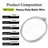AWIORETON Baling Wire 14 Gauge 14 Feet,Baler Wire Ties Galvanized