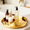 Nexyetnov Gold Round Serving Tray, 12", 1 Pack