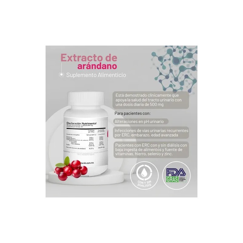 Extracto Arandano Capsulas 600mg Nin