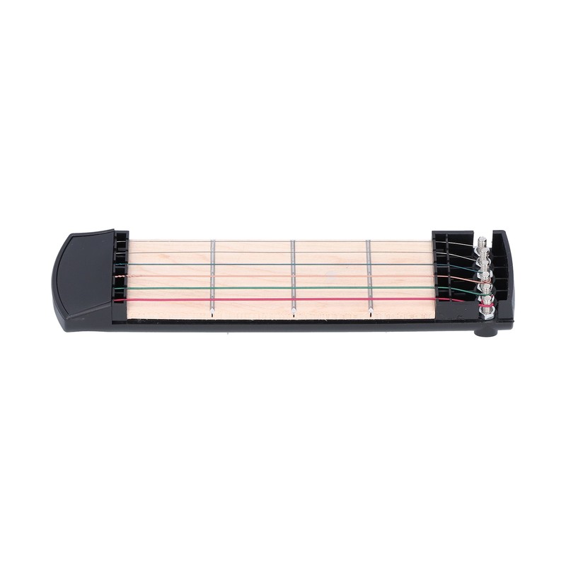 Pocket Guitar Practice Tool 6 Colorful String Fingerboard Portable Beginner