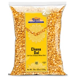 Rani Chana Dal (Split Desi Chickpeas without skin) 32oz (2lbs) 908g ~ All Natural | Gluten Friendly | NON-GMO | Kosher | Vegan | Indian Origin