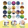 Mooliwe 496 Pcs Eid Ramadan Mubarak Pencil Wristband Sticker Set