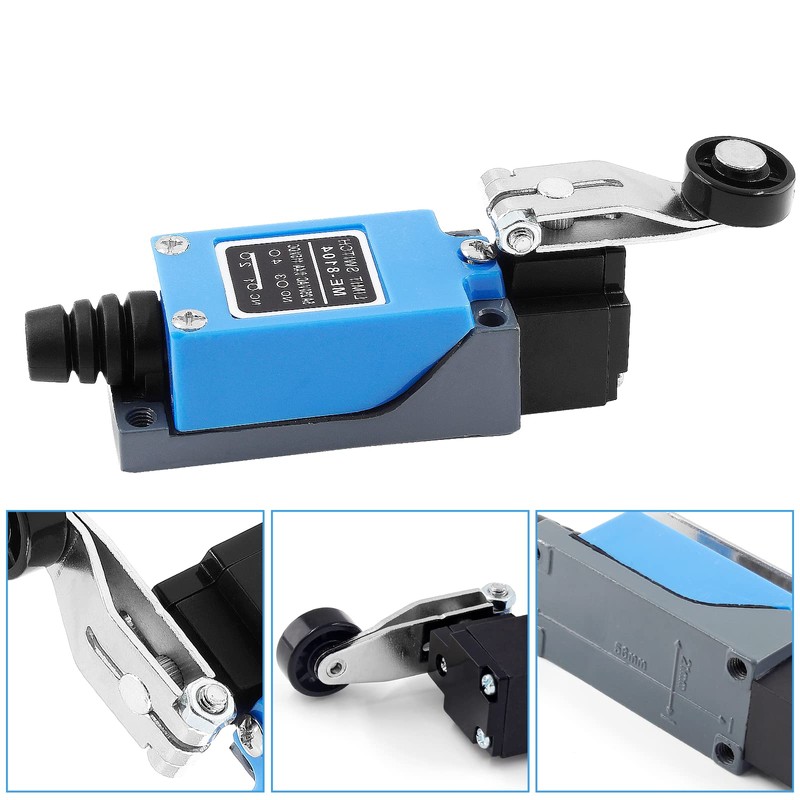 Aracombie 3 PCS ME-8104 Limit Switch Adjustable Roller Lever Arm