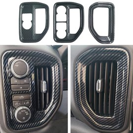 Kolya Compatible with 2021-2019 Chevy Silverado GMC Sierra 1500 Accessories Dashboard Side Air Vent Cover AC Outlet Cover Trim for 2023-2020 Chevy Silverado GMC Sierra 2500 3500 Accessories