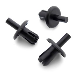 VVO Fasteners- Black Plastic Front Wheel Arch Lining & Mudguard Clips for Vauxhall Astra, Corsa, Vectra, Zafira, (Pack of 10)