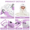 MoreFeel Collapsible Baby Bathtub for Newborn with Thermometer & 1