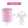 Buqikma Eyelash Glue Storage Container, Pink Sealing Extension Eyelash Glue