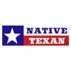 CafePress Native Texan (Bumper 10 Pk) Bumper Sticker 10"x3" Rectangle