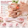 Finger Massager Dual-Row Roller Design Easy Use Relieve Finger Fatigue