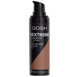 GOSH Dextreme Full Coverage Foundation 30ml I liquid, moisturising make-up for a flawless complexion I vegan face make-up with high coverage I cover pimples and dark circles I 008 Golden