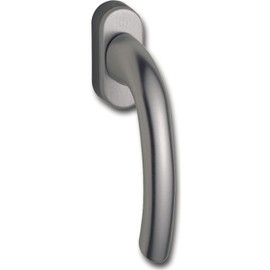 Hoppe Tokyo Window Handle with Ratchet Mechanism, Square, 7 x 32 mm, Stainless Steel Effect, 8106650