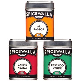 Spicewalla Taco Seasoning 3 Pack | Carne Asada, Al Pastor, Pescado Verde | Gluten Free, Non-GMO, No MSG, Gift Set