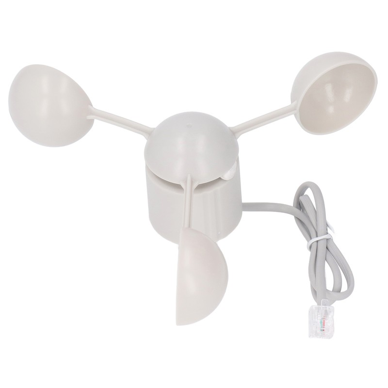 Anemometer Cup Speed Measuring Sensor Cup RJ11 Connector 3 Cups