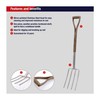 Spear & Jackson 4550DF Traditional Stainless Digging Fork, Multi-Coloured