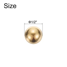 uxcell 40pcs Precision Solid Brass Bearing Balls 1/2" Industrial Brass Ball Spheres for Machinery, Automotive, and DIY