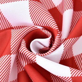 Essifunia Waterproof Plaid Tablecloth Fabric - Square 58x58 Inch Classic Gingham Checker Table Cloth for Indoor/Outdoor Use - Buffalo Table Cover for Picnics, BBQs, and Parties