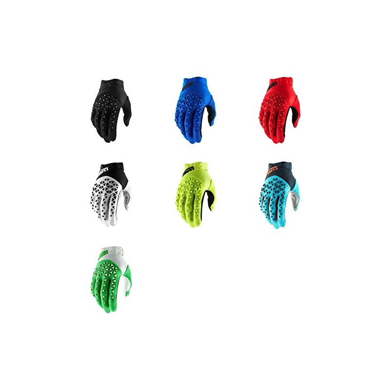 100% Men's AIRMATIC Glove, Red/Black, SM