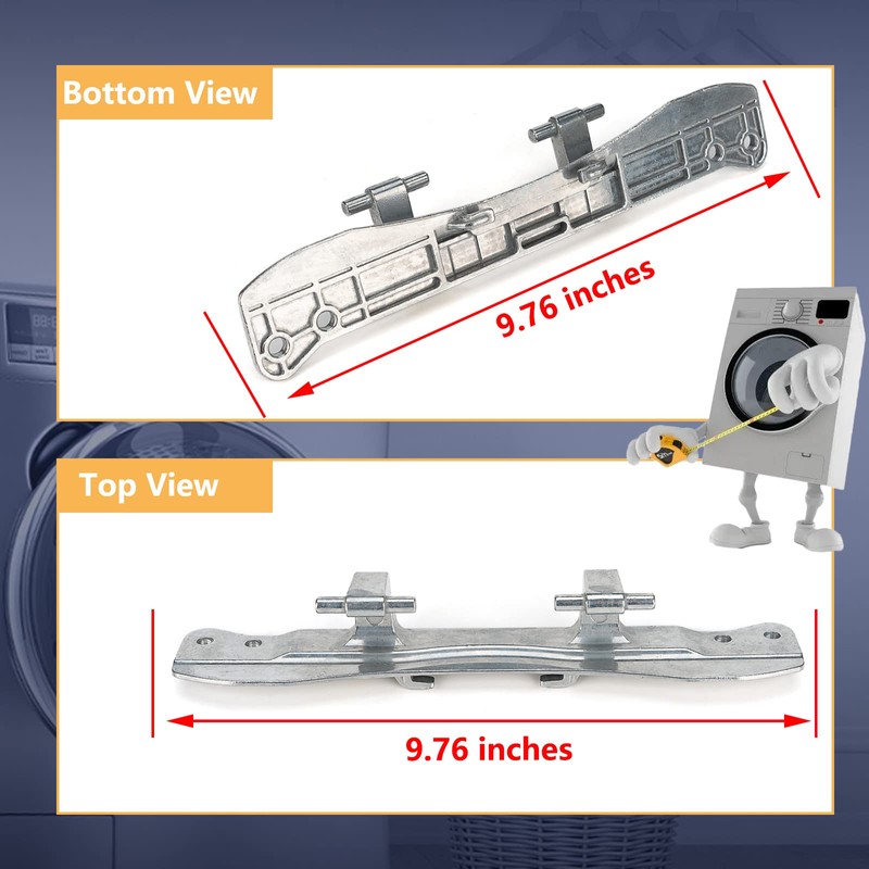 W10208415 Dryer Washer Door Hinge Compatible with Whirlpool/Amana/Maytag/Crosley Front Loader