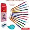 NATARAJ Bright Shades Full Size Colour Pencils & a Sharpener
