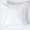 HOMESCAPES - 100% Cotton Plain White Large Cushion Cover -