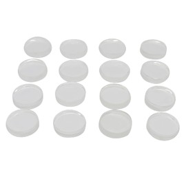 TG5-20C Earthquake Resistant Matte Rock Gel, Transparent, φ0.8 x 0.2 inches (20 x 5 mm), Round, 16 Sheets