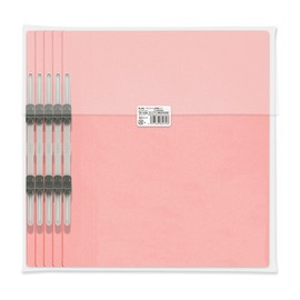 Plus #021S 79-438 Reinforced Back Flat File, A4 Vertical, 2 Holes, 10 Pieces, Pink