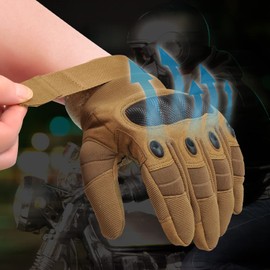 COZOME Motorcycle Gloves Motorbike Gloves Men Women Full Finger Touchscreen Mountain bike, Road biking Knuckle for Airsoft, ATV MTB Riding, Racing, Cycling, Hiking, Motocross-XL