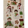 STICKABILITIES THE PAPER STUDIO STICKERS CHRISTMAS SNOWMEN SNOWMAN 19 PCS
