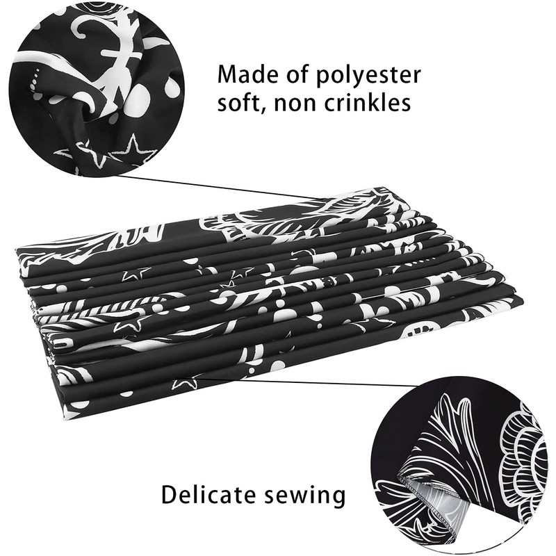 Ftuency Sun and Moon Tapestry Black and White Tapestries Mystic