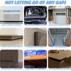 Bantie 1"×2" EVA Foam Strips with Adhesive Weather Stripping Tape