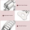 6PCS Flag Pole Clips, Flagpole Mounting Rings,Stainless Steel Flapole Mounting