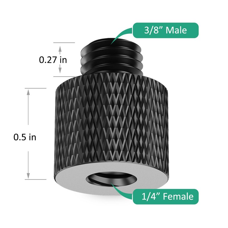 Rigych Screw Adapter 3/8" to 1/4" and 1/4" to 3/8"