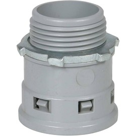 3/4 Inch ENT Connector, 10 Pack, PVC Electrical Nonmetallic Smurf Tubing Straight Connector, Concrete Tight, UL Listed