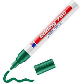 Edding 750 Paint Markers, 2 – 4 mm, Green