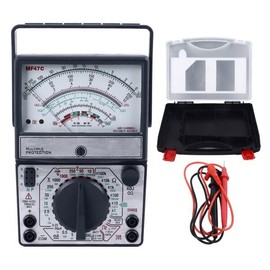 MF 휴대용 MF47C 아날로그 포인터 멀티미터 타입 고정밀 안티 버닝 버저 Portable MF47C Analog Pointer Multimeter High Precision Anti Burning Buzzer [Pink]
