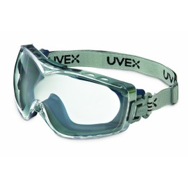 Honeywell Uvex Stealth OTG Safety Goggles with Clear HydroShield Anti-Fog Lens & Fabric Headband (S3970HSF)