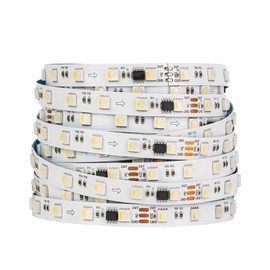 BTF-LIGHTING WS2814 4in1 RGBW Addressable LED Strip 5050SMD RGB+Warmwhite 5050SMD+WS2814 RGB IC 5M 300LEDs DC24V PCB White IP30 No Waterproof Dreamcolor for Homedecoration DIY-Project