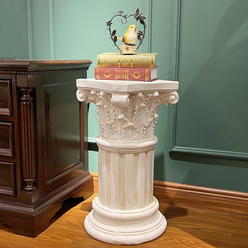 Exquisite Magnesium Oxide Corinthian Greek Column Pillar with Stand Base