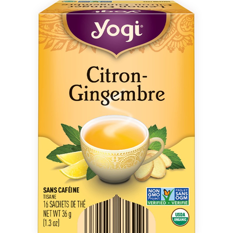 Yogi Tea - Lemon Ginger Tea - 6 Pack, 96